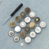 2/3/4PCS Retro Metal Button Detachable Non Rusting Aluminum Alloy Repair Kit Pants Buckles Screw Nail Durable Stable 17 20mm