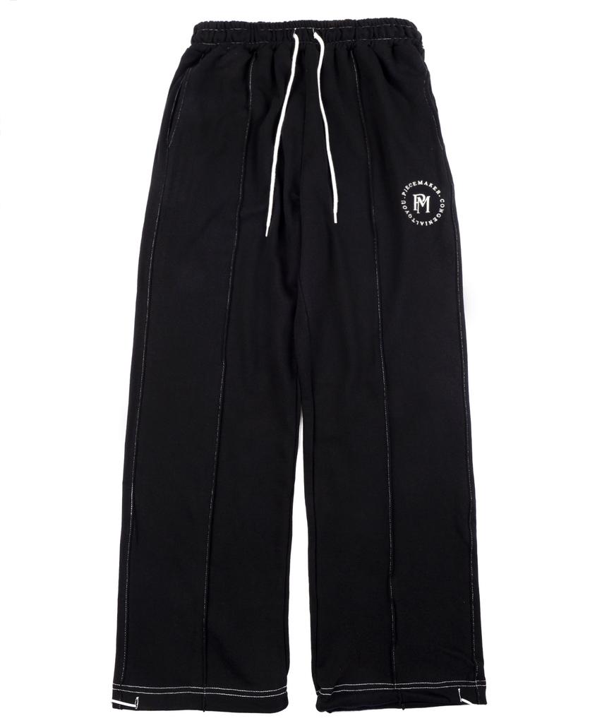 PEACE MAKER Stitch Circle Logo Sweat Pants (Black)