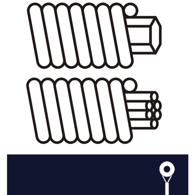 Caye EW-Serie 6-teilige E-Gitarrensaiten, sechseckige, vernickelte Gitarrensaiten aus Kohlenstoffstahl
