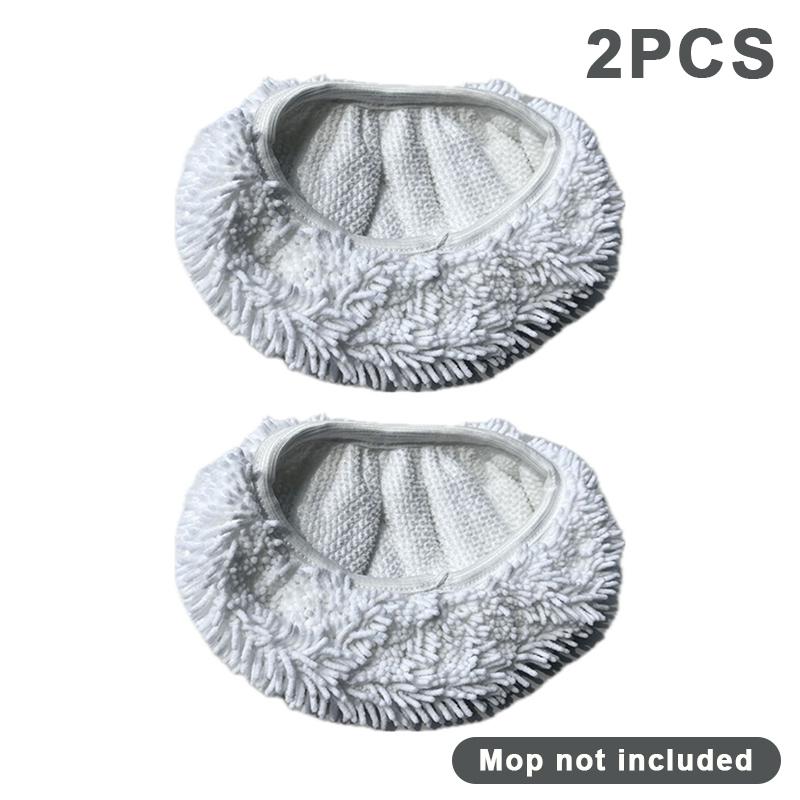2Pcs Reusable Mop Pads With High Water Absorption And Ultra-Fine Fiber Cleaning Pads That Can Firmly Adhere To Most Standard Mop
