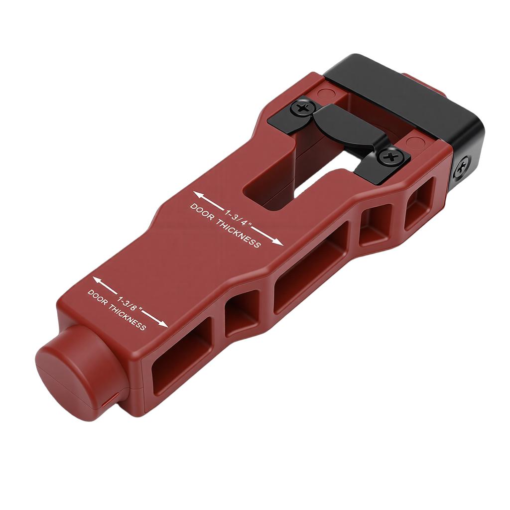 Door Latch Mortise Tool Installation Kit Help Remove Material Accurate Professional for 1 3 4in 1 3 8in Thickness Red