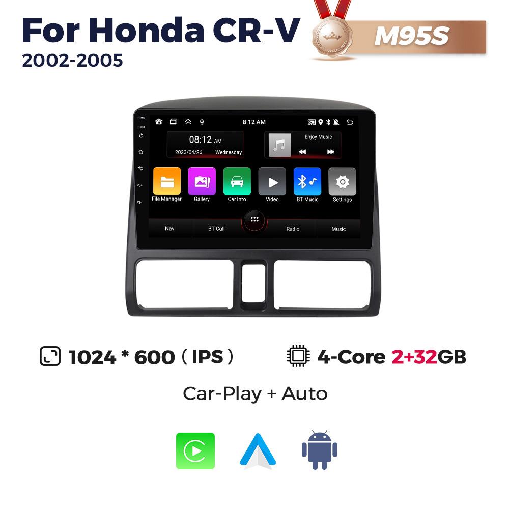Radio Navifly Wireless Carplay Android Auto pentru Honda CR-V CRV 2 2001 2002 2003-2006 Multimedia GPS 5G WIFI DSP BT Autoradio