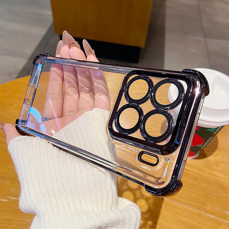 

Прозрачное покрытие Xiaomi 15PRO Чехол Мягкий силиконовый противоударный чехол для телефона Xiaomi 14t 13 Pro 14 Полная защитная пленка для объектива Shell Xiaomi 14T PRO чёрный