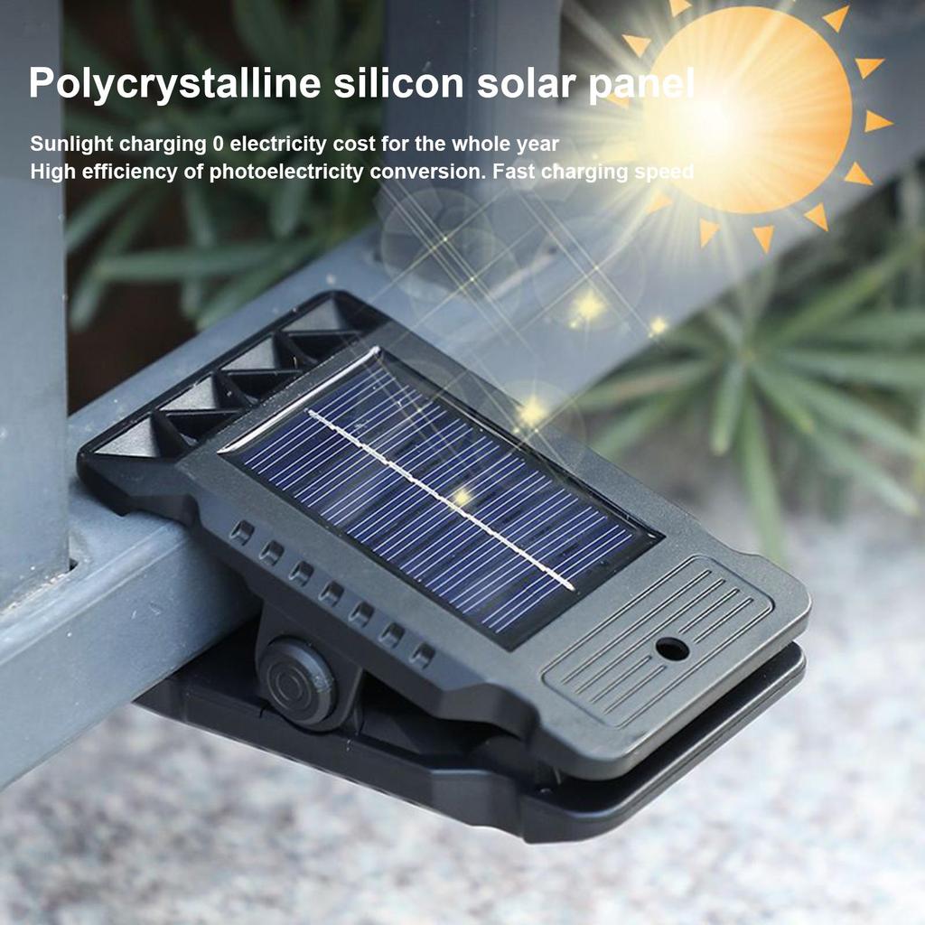 Solar Clip Light Outdoor Portable Waterproof Body Sensor Lamp Courtyard Garden Lamp Patio Home Camping Wall Lights