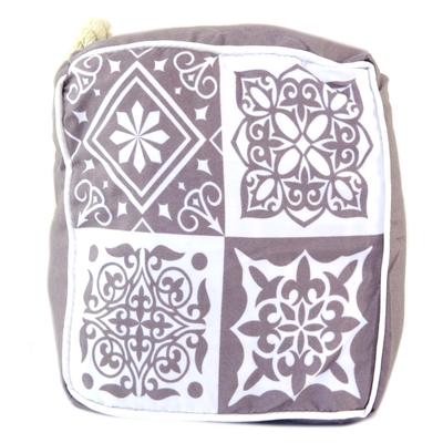 [Q1961] – Grauer „Boho“-Türstopper (Fliesen) – 16 x 14 x 10 cm