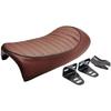 YIBO KZ GS SR Cafe Racer Seat with PU Leather, Abrasion-Resistant and Durable Hump Seat Cushion (Brown)