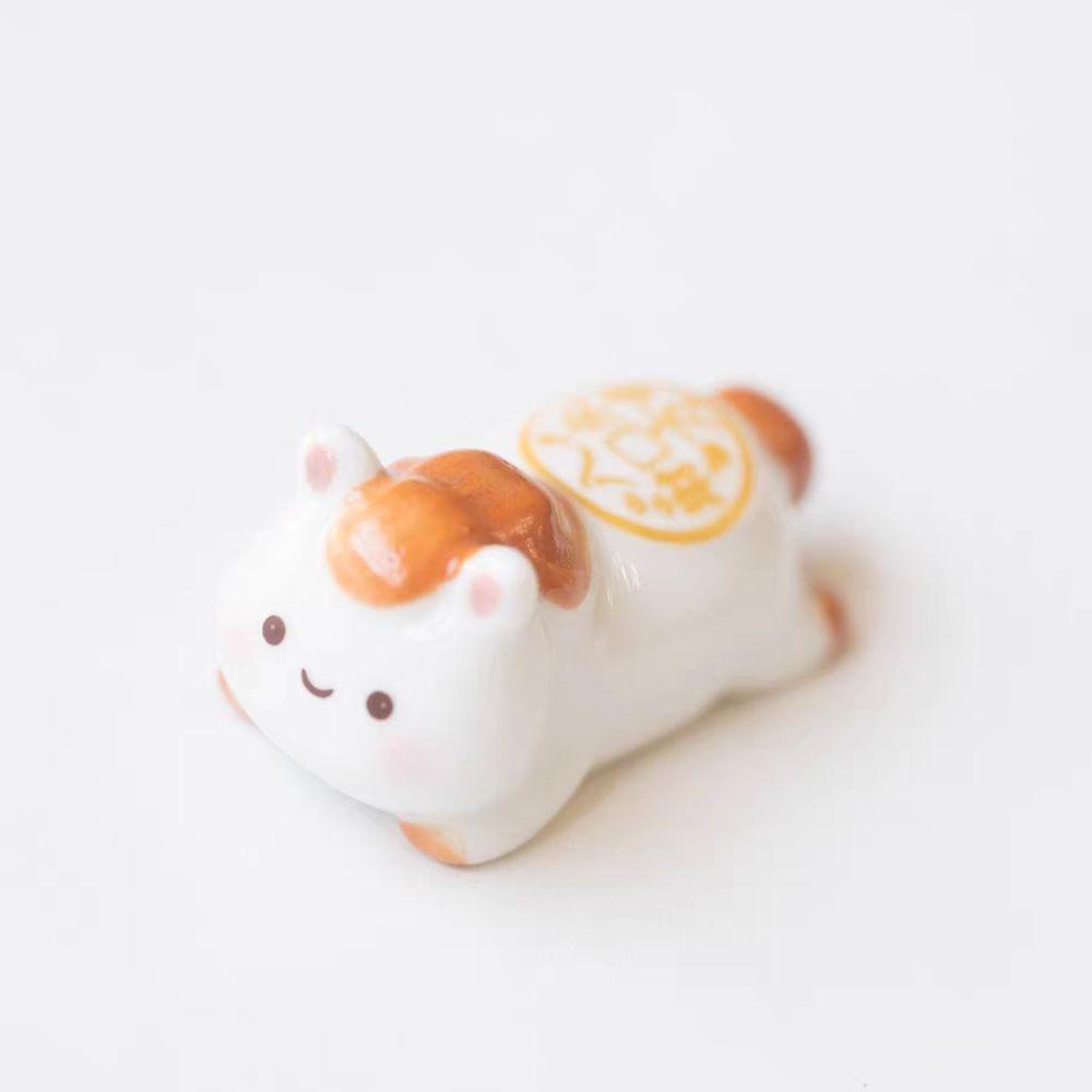 Cute Horse Chopstick Rest Ceramic Spoon Rack Holder Ornament Chopstick Rack  Restaurant