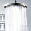 High Flow Supercharged Rain Showerhead 230mm Round Overhead Spray 6 Function Adjustable High Pressure Shower Head Bathroom Acces