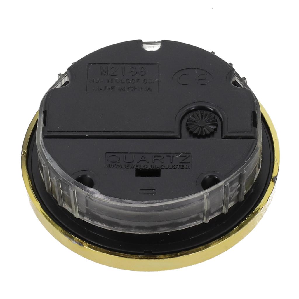 Customizable Clock Aluminum Face Clock 65MM Clock Versatile Design 7# Battery Required Black Rubber Ring Elegant Accessory