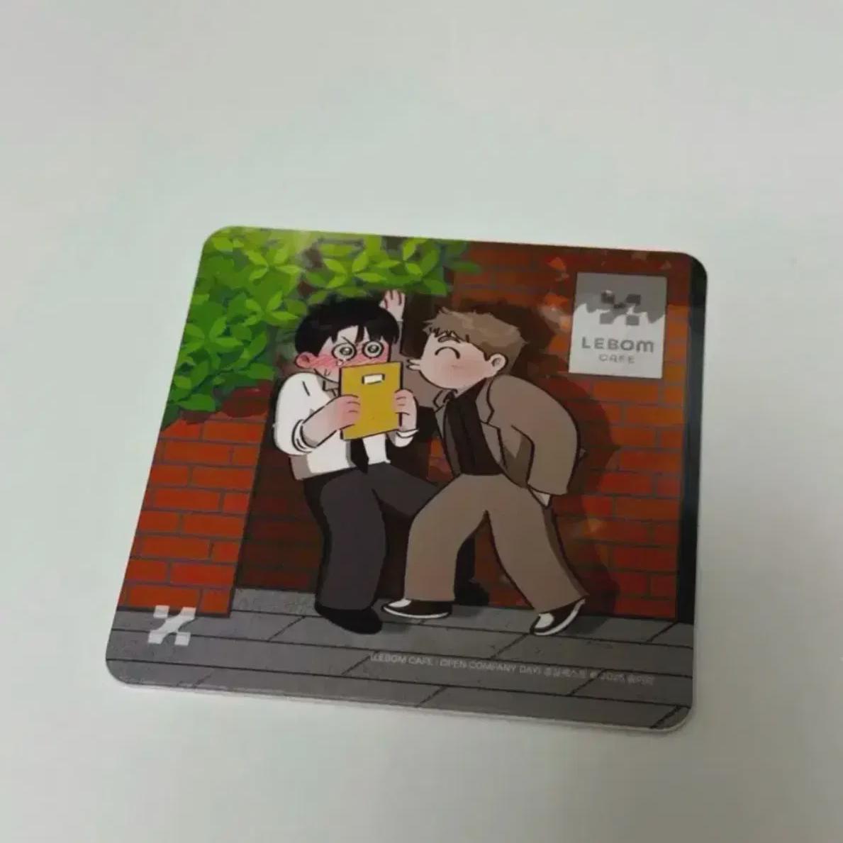 

Cafe Rebom Hongsil Quest Hongkue Gift Dessert Pre-order Benefit Coaster Sell