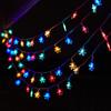 LED Mini Colorful String Lights Camping Atmosphere Lights Christmas Outdoor Garden Festival Decorative Lights Battery-Powered