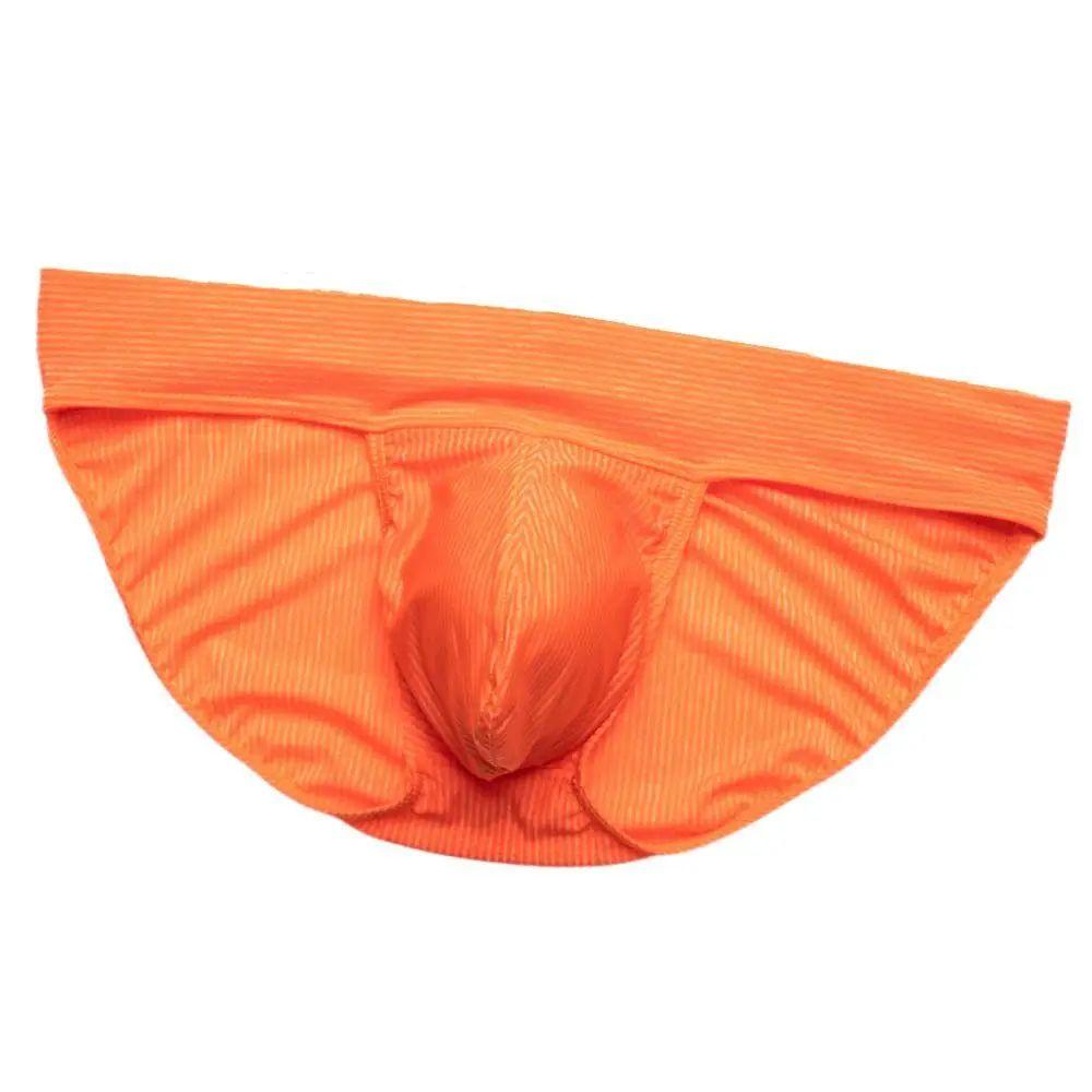 Herren Sexy Nadelstreifen Stretch Unterwäsche Komfort Atmungsaktiv Hauteng Unterhose Slim-Fit Mehrfarbig Slips