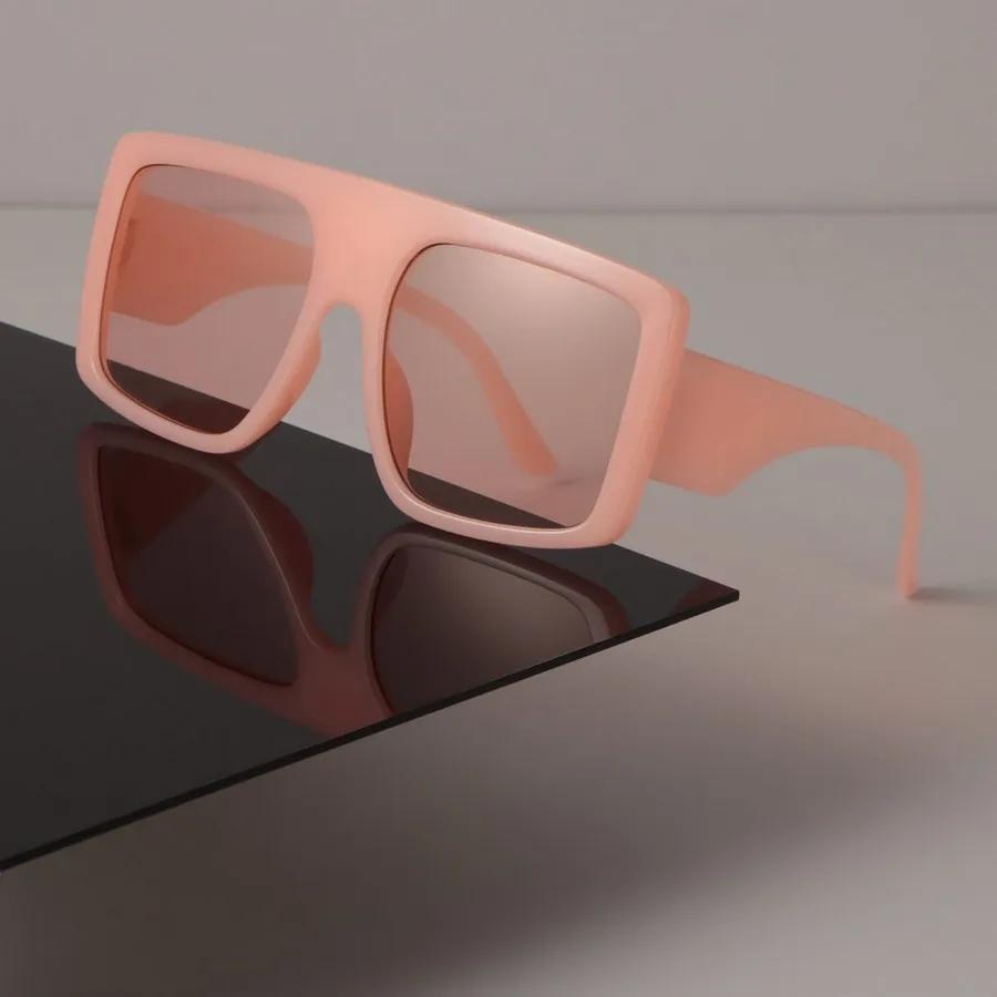 Mode Sonnenbrille Damen Herren Quadratisch Kunststoff Vintage Stilvoll Übergroß Damen Sonnenbrille Retro Urlaub