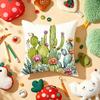 Tropical Cactus Cushion Cover Soft Short Plush DoubleSided Printing Home Decor Machine Washable Pillow Case Gift