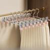 Adjustable Steel Clothes Hanger Bar Home Use Use Seamless JK Good Hanger For Drying And Storage Non-Slip Clothes Hanger Clip