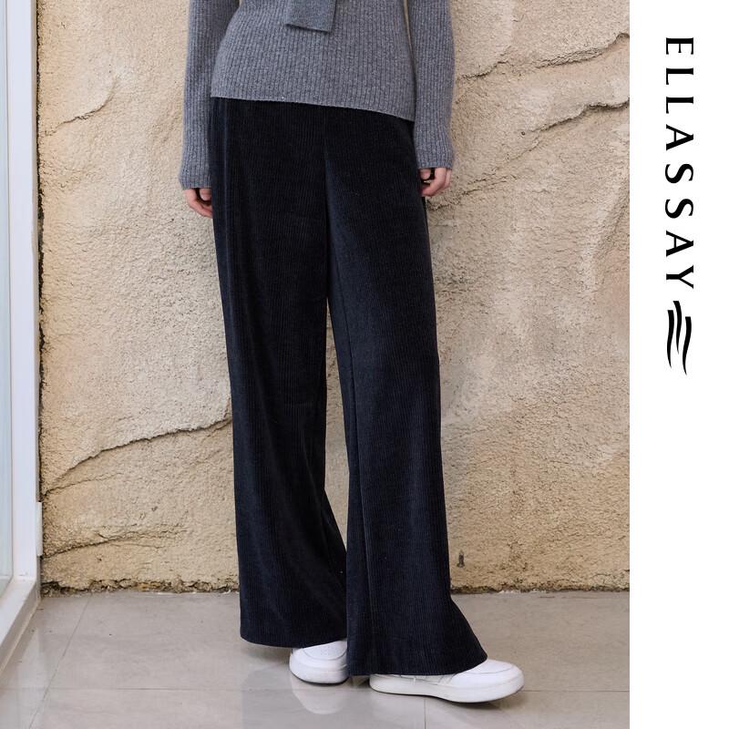 ELLASSAY Women's Chenille Ribbed Velvet Casual Pants