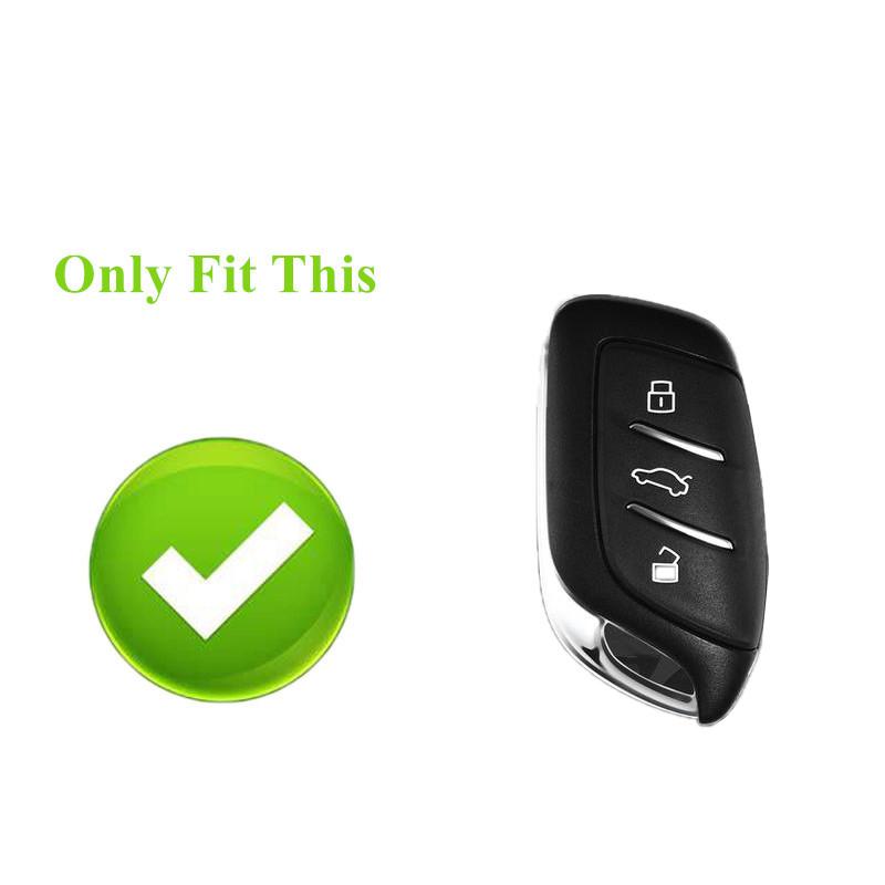 3 Buttons Silicone Car Key Cover Protector Rubber Case for MG ZS EV MG6 EZS HS EHS 2019 2020 for Roewe RX5 I6 I5 RX3 RX8 ERX5