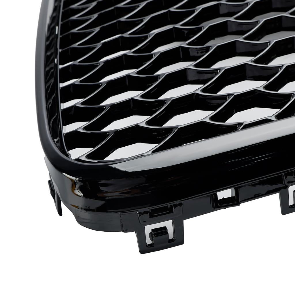 Gloss Black Front Bumper Radiator Vent Mesh Grille Grill Fit Q7 2005-2015