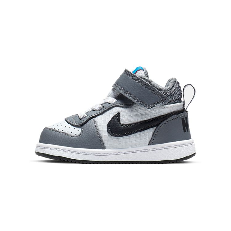 Nike Court Borough Mid Casual Comfortable Non-Slip Wear-Resistant Breathable Mid-Top Walking Shoes Baby Shoes 870027-009