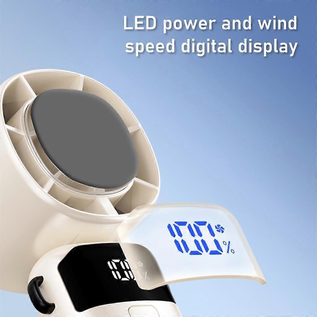 Portable Handheld Fan with 100Speed Wind Control, Foldable Mini Cooling Fan for Travel, Blue