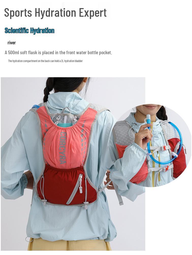 Colete de Hidratação Unisex para Exterior para Maratona, Trail Running, Escalada, Ciclismo e Caminhada