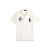 Polo Ralph Lauren FW23 Animal Logo Printed Polo Short Sleeve Shirt Men tops White 710910565-003
