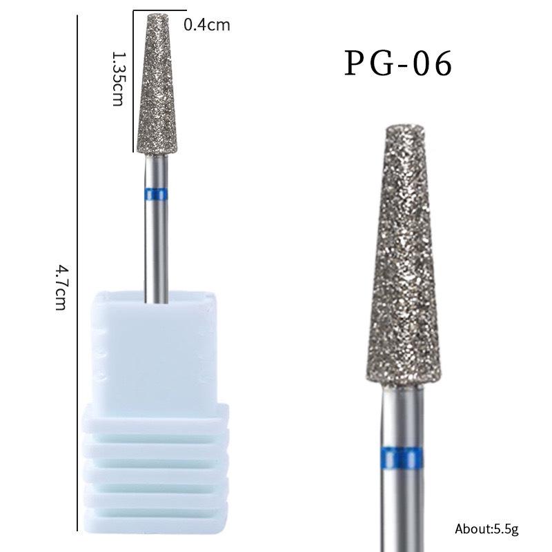 Russischer Diamantschleifer Maniküre-Werkzeug zur Nageloberflächen-Vorbehandlung