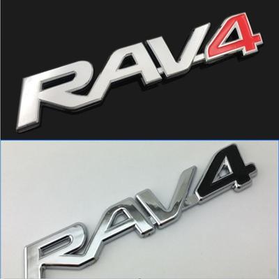 1 szt. Naklejka na tył samochodu z emblematem i logo pasuje do RAV4