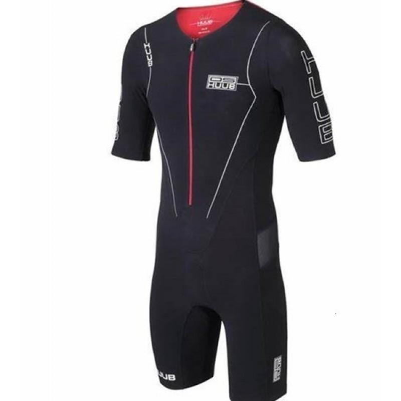 Tuta da Triathlon da Uomo Pezzo Unico Asciugatura Rapida Attrezzatura a Compressione Abbigliamento Protettivo di Sicurezza per Allenamento Ciclismo su Strada