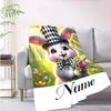 Magician Rabbit Customize Your Name Blanket Warm Comfortable And Soft Blankets Are Suitable For Home Lunch Break Blanket Office Sofa Sofa Gift To