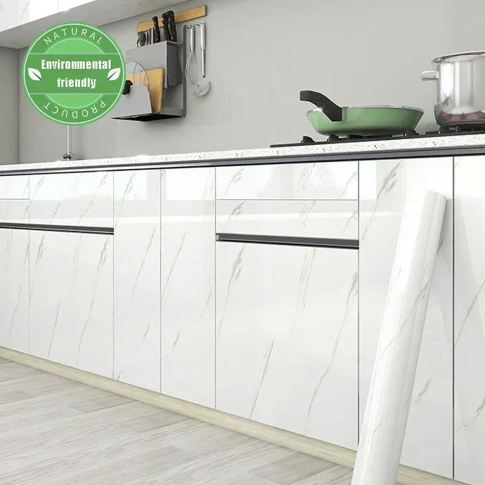 

Сучасна декоративна плівка зі штучного мармуру для ремонту кухонної стільниці Водонепроникні маслостійкі наклейки на стіни Самоклеючі декоративні плівки 200x40cm