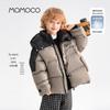 MOMOCO Boys' 2025 Winter Trendy Color-Block Down Jacket