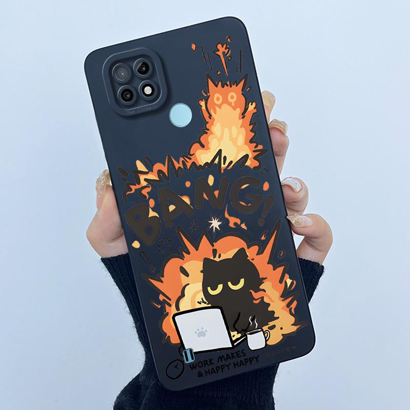 For Realme C21 RMX3201 / C21Y RMX3261 RMX3263 C25Y Phone Case Coque Soft Silicone Sweet Painted Girls Lovely Printed Back Cover