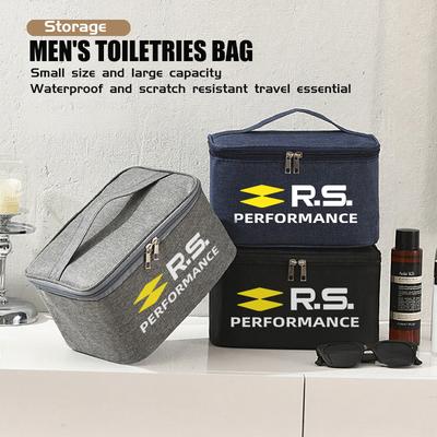 Toiletry Bag Men Shaving Kit Travel Shower Makeup Cosmetic Pouch For Renault Dacia RS Megan Scenic Logan Laguna Clio 3 4 Kadjar A13