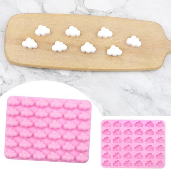 Cake Mold High Temperature Resistance Easy Demoulding Non-stick Reusable Anti-deformed Cake Decorating Safe Cloud Shape Chocolate Mold Baking Tool
