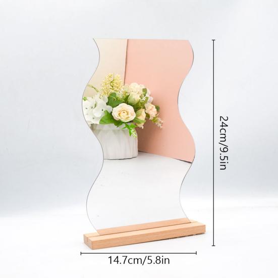 Attraktiver Spiegelaufkleber mit unregelmäßigem Blumenmuster zum Selbermachen