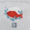 Canvas Petite Tote Matilda und Seebrasse GY [Kusuguru Japan] Tasche mit japanischem Muster,