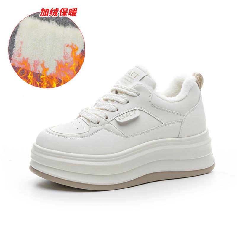 

9961 leather high-top shoes children s new versatile autumn and winter platform sports and leisure shoes 40