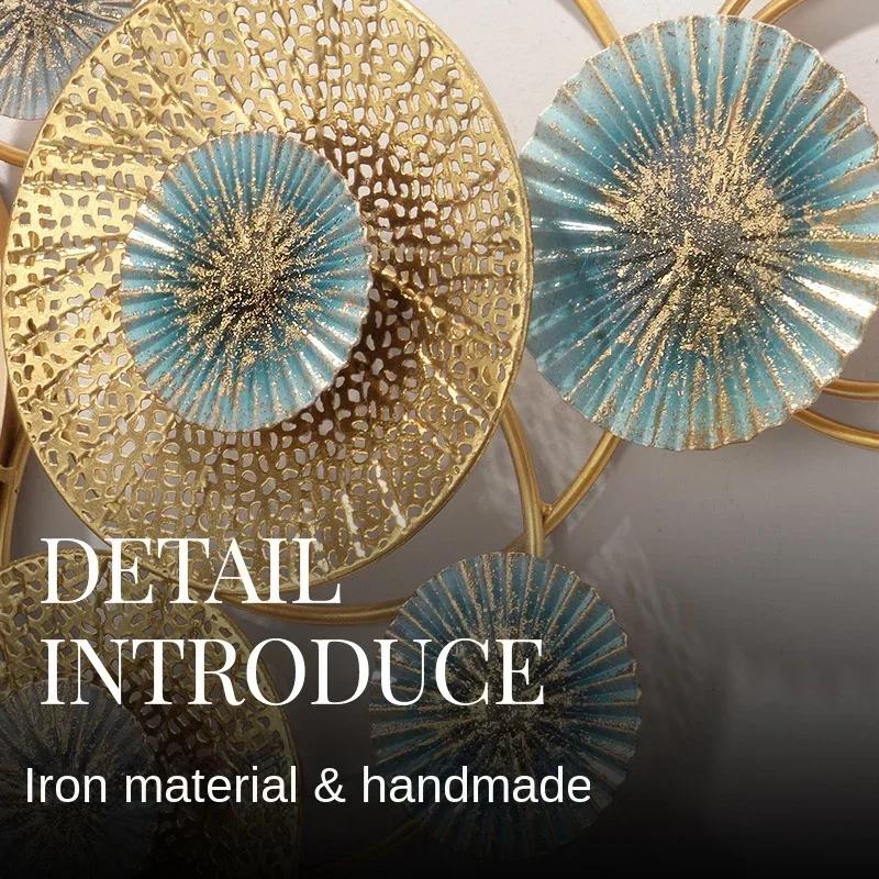 2025 New Luxury Fashion Living Room Decorative Clock Wall Clock Restaurant Creative Iron Atmosphere Silent Clock Wall Art X3O3G7