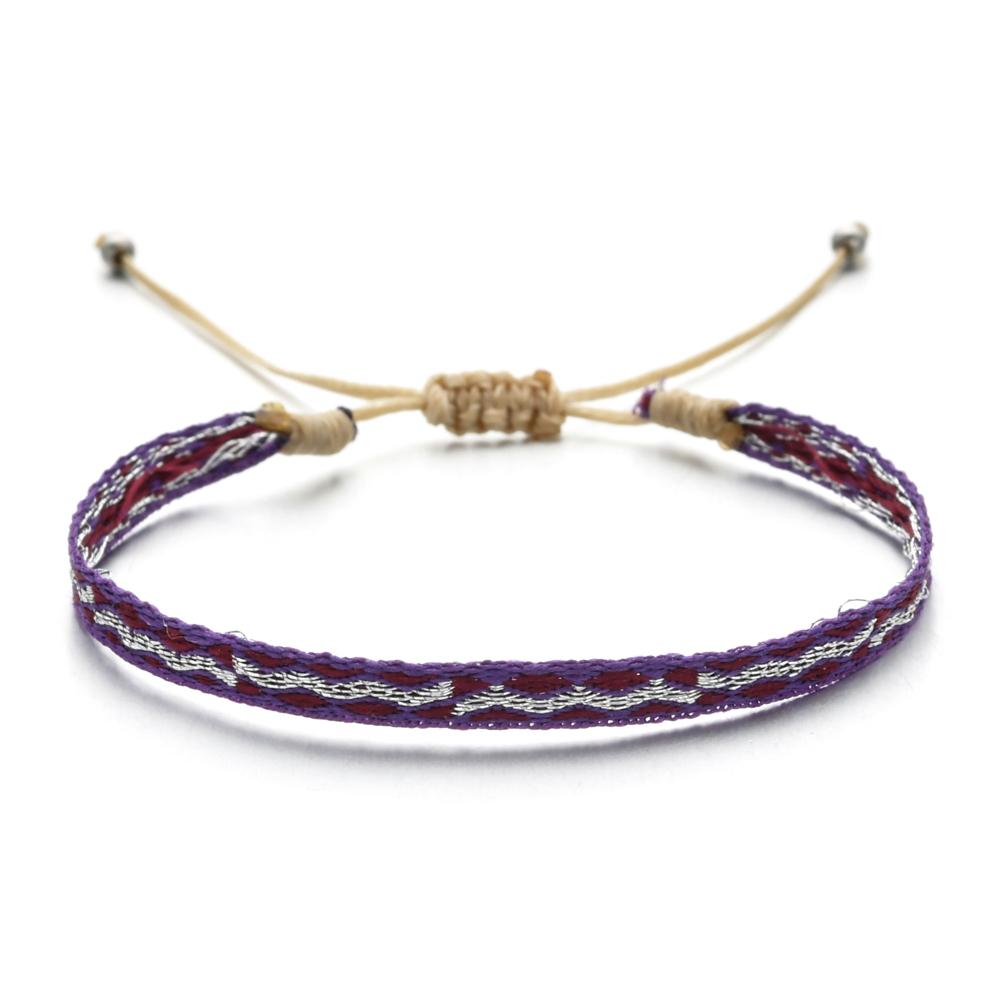 ZMZY Boho Weave Ethnic Girl Bracelets for Bohemia Women Bracelet Fashion Girl Colombian Wayuu Female Summer Beach Jewelry