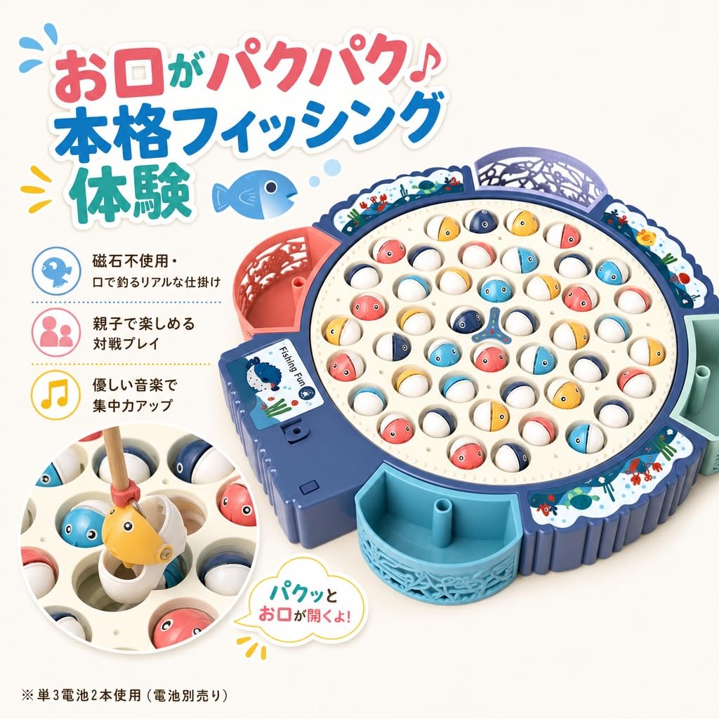 Hyack Fishing Toy, Magnetic Electric Fishing Game [Parallel Import]