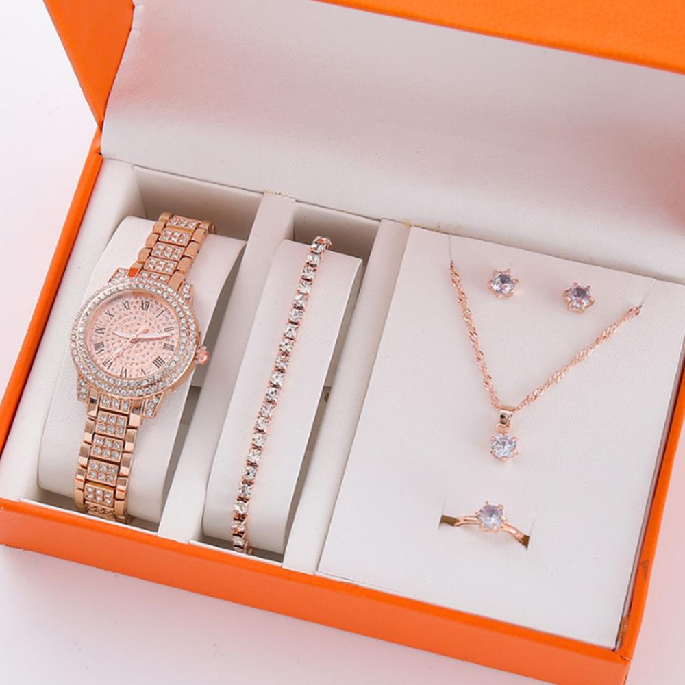 

Женские кварцевые часы с римскими цифрами и бриллиантовым браслетом, лидер продаж Factory Direct Price