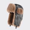 Retro Old Hat Men's Winter Velvet Thickened Warm Ear Protection Cotton Hat Outdoor Cycling Cold Hat Women