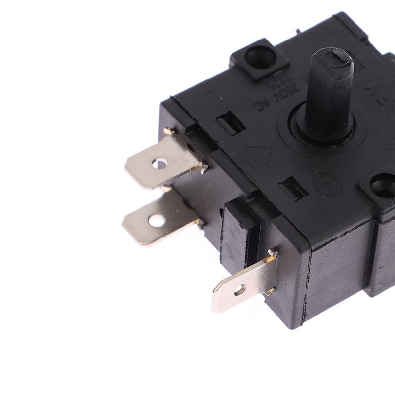 Electric Room Heater Gear Knob Switch 3Pin 5Pin Rotary Switch Selector 16A Temperature Control Switch