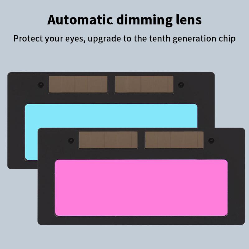 Solar Auto-Abdunkelnde Schweißlinse Schweißbrille Solarbetriebene Schweißhelm-Schutzbrille Schweißhelm Maske Zubehör