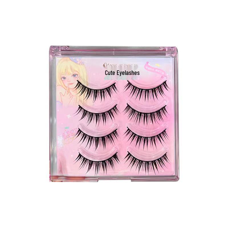 

Mengjie Shangpin Comic Wet 07 Dense Hard Stem False Eyelashes - Salon Style Full Strip.