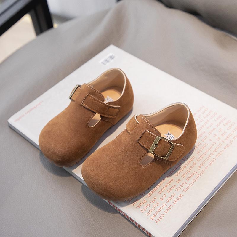 Children Casual Retro Shoes Fashion Kids Leather Shoes Britain Style Boys Moccasin Shoes Simple 2024 Autumn and Spring New