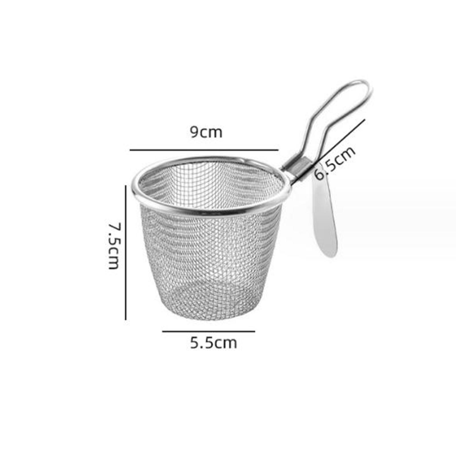 Pasta Strainer Basket with Handle Stainless Steel Spaghetti Strainer Spoon for Pasta Vegetable Noodles Dumpling Draining