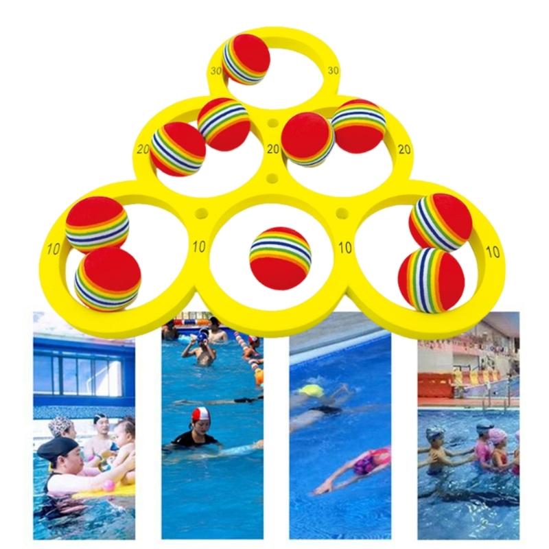 Portables Foams Swimming Pool Toss Game Durability Floating Targets Game for Water Recreation