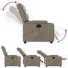 Vidaxl Lift and Massage Recliner, Cappuccino, Faux Leather